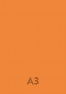 Barevný papír oranžová 24 - A3 160g, balení 50 ks