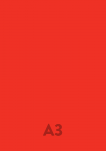 Barevný papír tmavě červená 28 - A3 80g, balení 50 ks