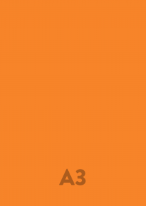 Barevný papír tmavě oranžová 26 - A3 80g, balení 50 ks