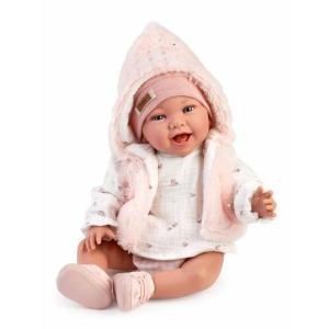 Olivie – zátěžová realistická panenka miminko s měkkým látkovým tělem – 42 cm
