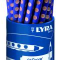  Lyra Groove Slim grafitová tužka JUMBO, trojhranná, B, s výřezy, 10 mm