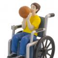 Figurka - osoba na invalidním vozíku
