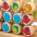 Montessori dřevěná motorická hra - Kočky a ptáčci
