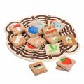 Montessori dřevěný hračkářský set - Jedlé/nejedlé