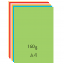 Barevné papíry A4 160 g - 50 ks